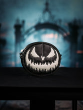 Load image into Gallery viewer, Pumpkin Kult : Small Crypt crossbody bag black and light grey