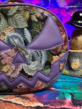 Load image into Gallery viewer, Hand Crafted : Mean Face Floral Tapestry bag - Lilac