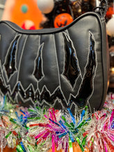 Load image into Gallery viewer, Hand crafted Hades Crossbody handbag black and Black patent