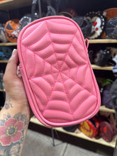 Load image into Gallery viewer, Handcrafted: Side Bag spiderweb Pink