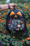 Pumpkin Kult Small Display Backpack -Black and Orange Glitter*