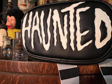 Load image into Gallery viewer, Hand Crafted : Small square Haunted Bag Black and Glow in the Dark