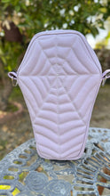 Load image into Gallery viewer, Handcrafted Spiderweb Coffin bag-Lavender