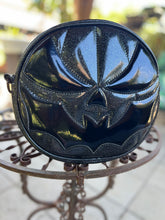 Load image into Gallery viewer, Hand Crafted Bat Mouth: Black Glitter and patent black