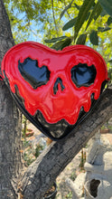 Load image into Gallery viewer, Handcrafted Mad for You Poisonous Heart Bag: Patent Black &amp; Matte Black