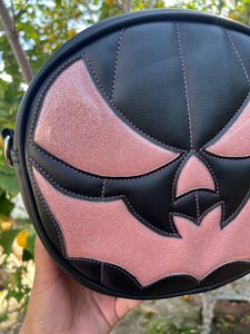 HandCrafted Bat Mouth: Kiwi and Pink Glitter