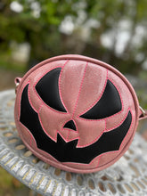Load image into Gallery viewer, Hand Crafted Bat Mouth: Pink Glitter and Black