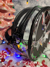 Load image into Gallery viewer, Hand Crafted : Mean Face clear Concert bag with black face
