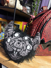 Load image into Gallery viewer, Cursed Bat Plush coin bag with clip