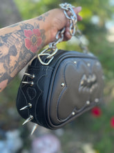 Load image into Gallery viewer, Handcrafted Ghouls Night Bag- Black