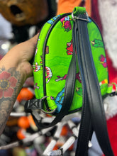 Load image into Gallery viewer, Hand Crafted : Grave Offerings Small All Black RIP HEADSTONE back pack
