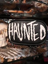 Load image into Gallery viewer, Hand Crafted : Small square Haunted Bag Black and Glow in the Dark