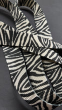 Load image into Gallery viewer, Handcrafted Long Webbing Strap: Zebra Stripes