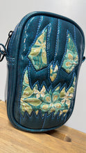 Load image into Gallery viewer, Handcrafted: Side Bag Teal Glitter and Floral