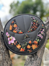 Load image into Gallery viewer, Handcrafted Small Bat mouth Black and Floral fabric face