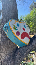Load image into Gallery viewer, Pre order Hand Crafted: Sad Clown Heart blue glitter