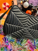 Load image into Gallery viewer, Hand crafted Hades Crossbody handbag black and Black patent