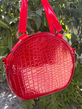 Load image into Gallery viewer, Handcrafted Large Crimson Web Dual Handbag