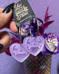 Pumpkin Kult Acrylic Earrings by Vinca USA