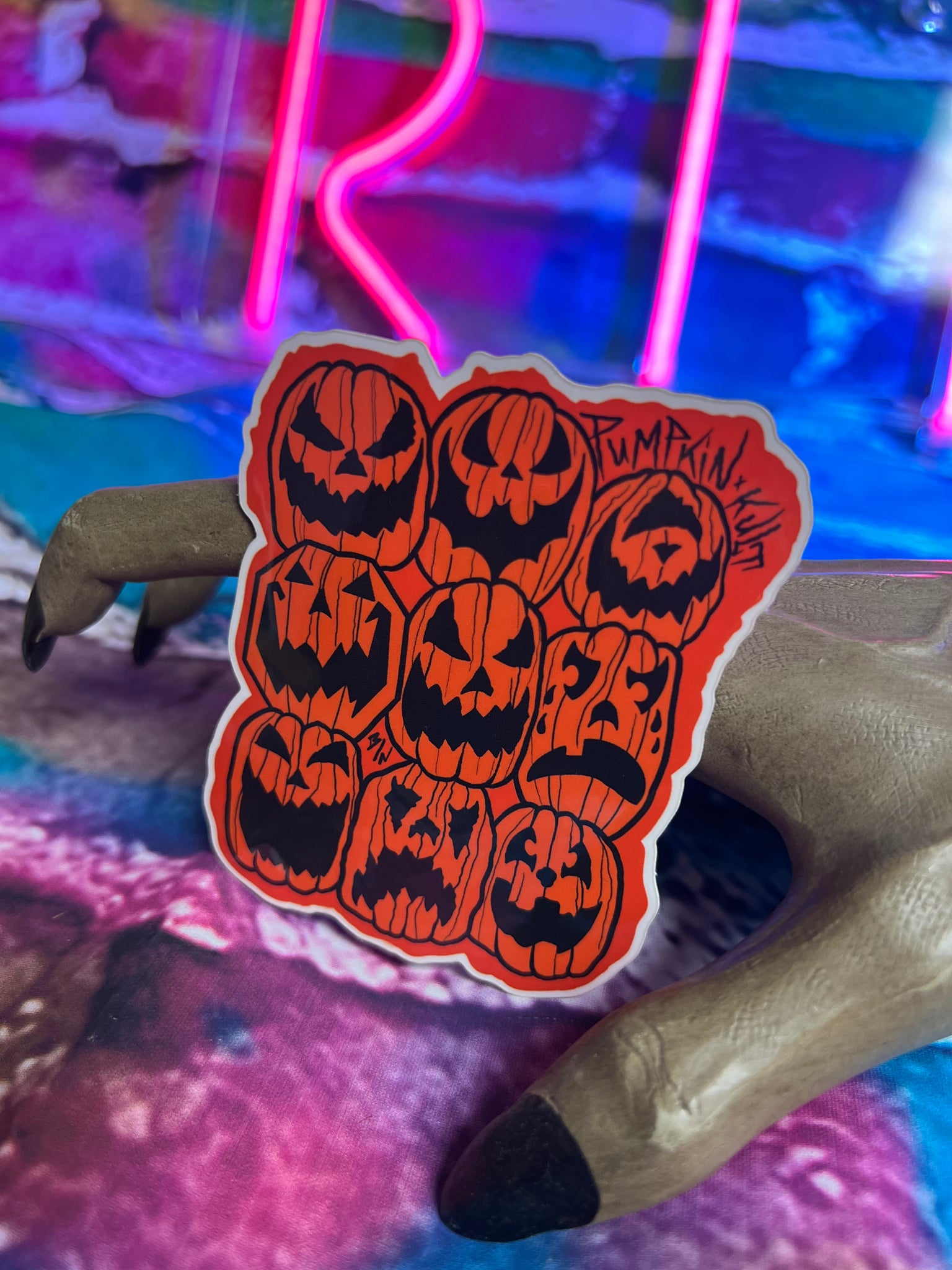 Pumpkin Stack Vinyl Sticker Love Pain And Stitches pumpkin-stack-vinyl-sticker-love-pain-and-stitches