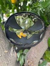 Load image into Gallery viewer, Hand Crafted : Bat Face clear Concert bag with Black vinyl