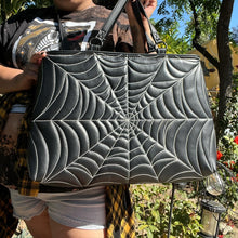 Load image into Gallery viewer, Summerween Spider web Tote bag