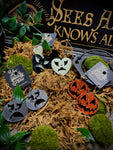 Pumpkin Kult Acrylic Earrings by Vinca USA