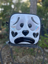 Load image into Gallery viewer, Handcrafted Double sided Square Clown Black and White -Pre Order