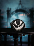 Pumpkin Kult: Bad Baby- Black and White Glitter Pumpkin Bag