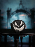 Pumpkin Kult: Bad Baby- Black and White Glitter Pumpkin Bag