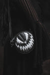 Pumpkin Kult: Bad Baby- Black and White Glitter Pumpkin Bag