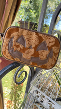 Load image into Gallery viewer, Handcrafted Small Happy Face Belt Bag : Floral Tapestry and Brown
