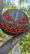 Load image into Gallery viewer, Hand Crafted Bat Mouth: Black glitter and Orange Bats