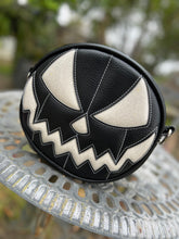 Load image into Gallery viewer, Hand Crafted : SMALL Mean Face Black and White Glitter