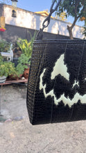 Load image into Gallery viewer, Hand Crafted La Araña Black Croc and Glow in the Dark