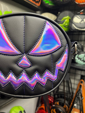 Hand Crafted : SMALL Black and iridescent Purple