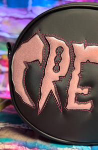 Hand Crafted: CREEP Bag Black and pink Glitter