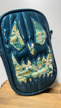 Load image into Gallery viewer, Handcrafted: Side Bag Teal Glitter and Floral
