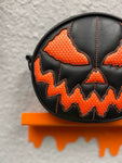 Handcrafted Small Rotten face Black and Orange texture