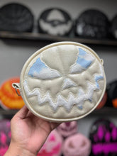 Load image into Gallery viewer, Sale Handcrafted Rotten Baby Small White Glitter and BLue Cow print
