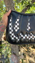 Load image into Gallery viewer, Hand crafted Hades Crossbody handbag Black and Checkered