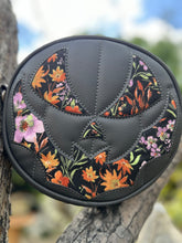 Load image into Gallery viewer, Handcrafted Small Bat mouth Black and Floral fabric face