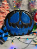 Pumpkin Kult :Double Sided Bad Co and Unfortunate Soul black and Blue Glitter