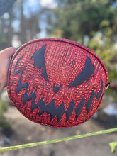 Load image into Gallery viewer, Hand Crafted: Bad Company Pumpkin Red Croc with patent black