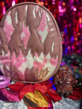 Load image into Gallery viewer, Black Friday sale Handcrafted We Stay Creepy Bag: Pink Glitter and Strawberry milk pink Cow print