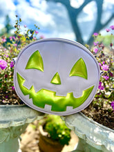 Load image into Gallery viewer, Sale Hand Crafted :  Happy Tooth Lavender and Metallic green