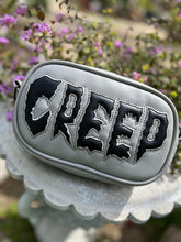 Load image into Gallery viewer, Pre order Handcrafted Small CREEP box bag: light grey and Black