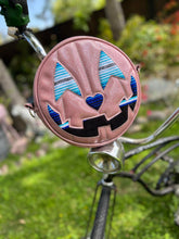 Load image into Gallery viewer, Handcrafted Love Bug Bag Pink Glitter and Blue Serape Print Blanket