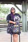Pumpkin Kult Small Display Backpack -Black and Orange Glitter*