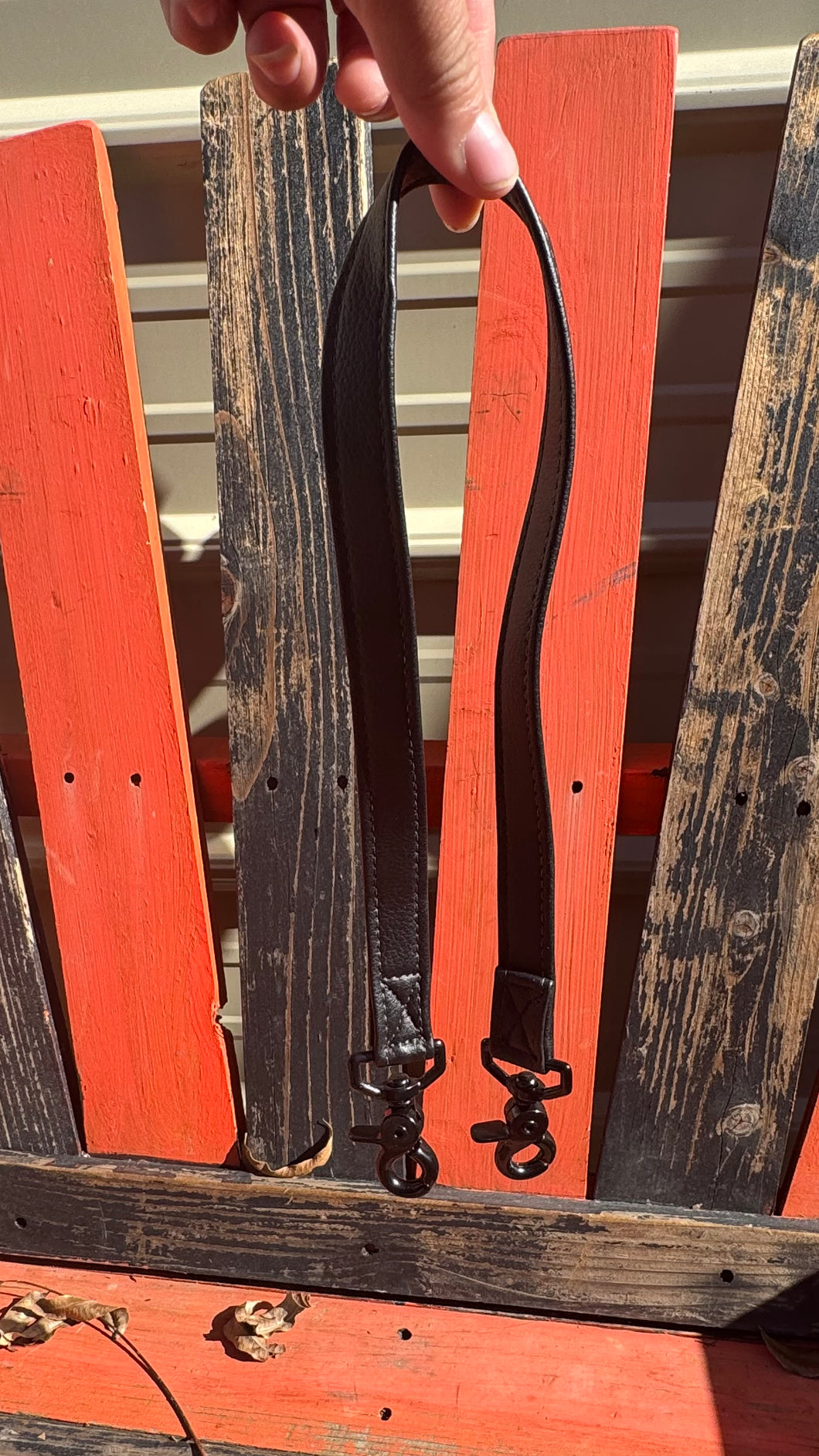 Handcrafted Vinyl Strap -Short